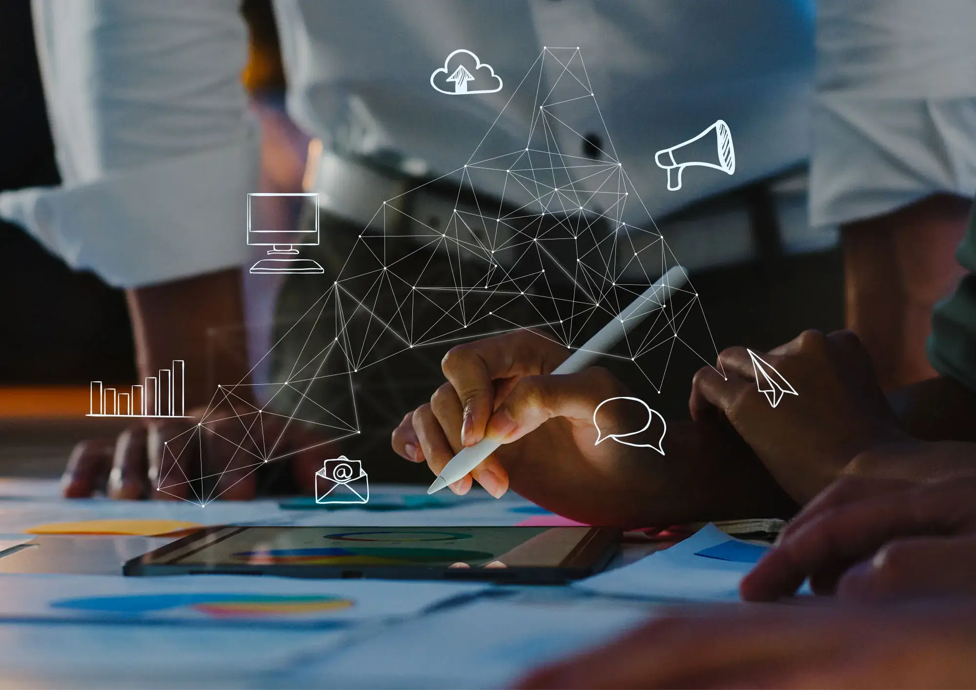 A social media strategy that allows viewers to follow and engage your brand.